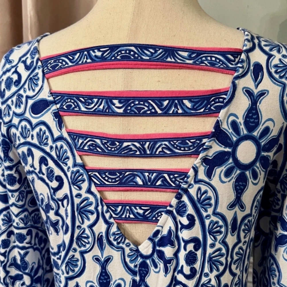 Lilly Pulitzer Ophelia Resort White Pooling Around Swing Dress - Picture 5 of 7